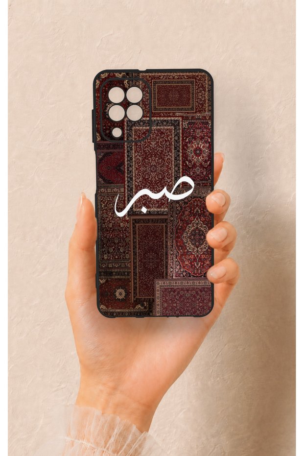 Samsung A22 Compatible Patience Ethnic Carpet Pattern Patterned Silicone Case