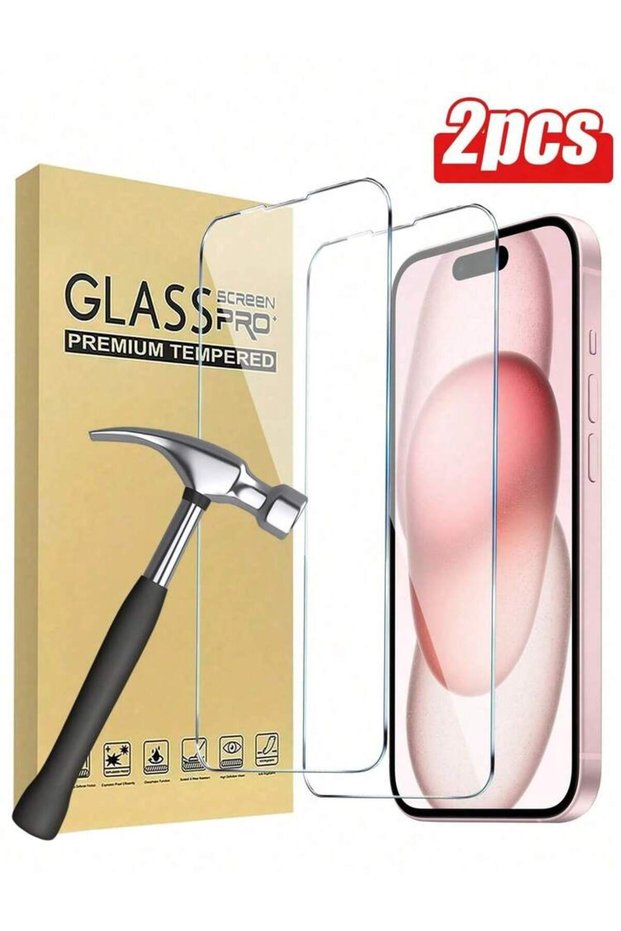 2 pcs. shock-resistant tempered glass screen protector, suitable for