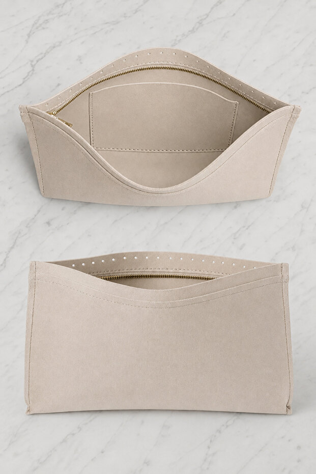 Leather Bag Lining 35*25 cm Bag Making Material Suede Inner Lining with Zipper
