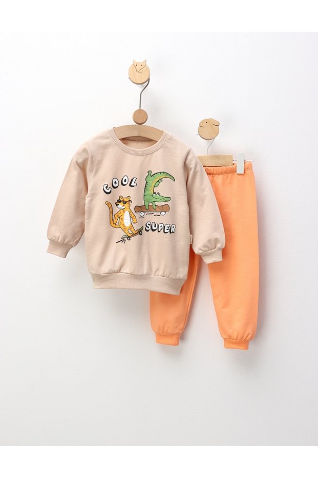 Compleu Cool Super, bej-corai