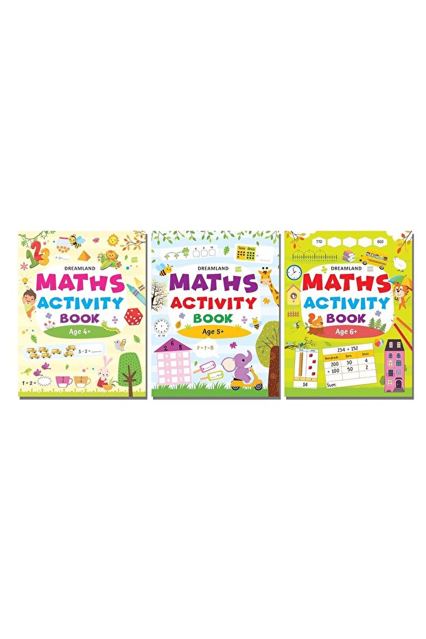 Maths Activity Books Pack- A Set of 3 Books - Activity Book for Children