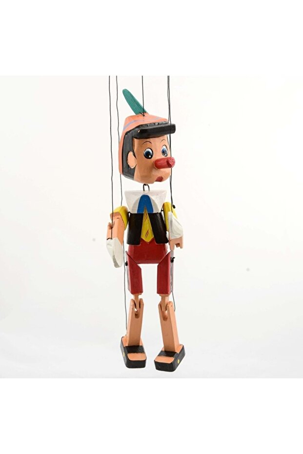 Wooden pinocchio puppet 40 cm