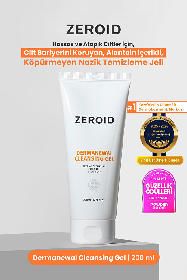 Non-Foaming Gentle Cleansing Gel for Sensitive and Atopic Skin Dermanewal Cleansing Gel