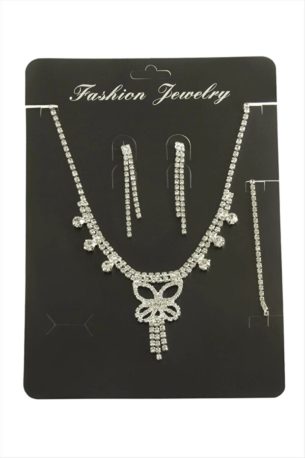 Butterfly Stone Set Necklace