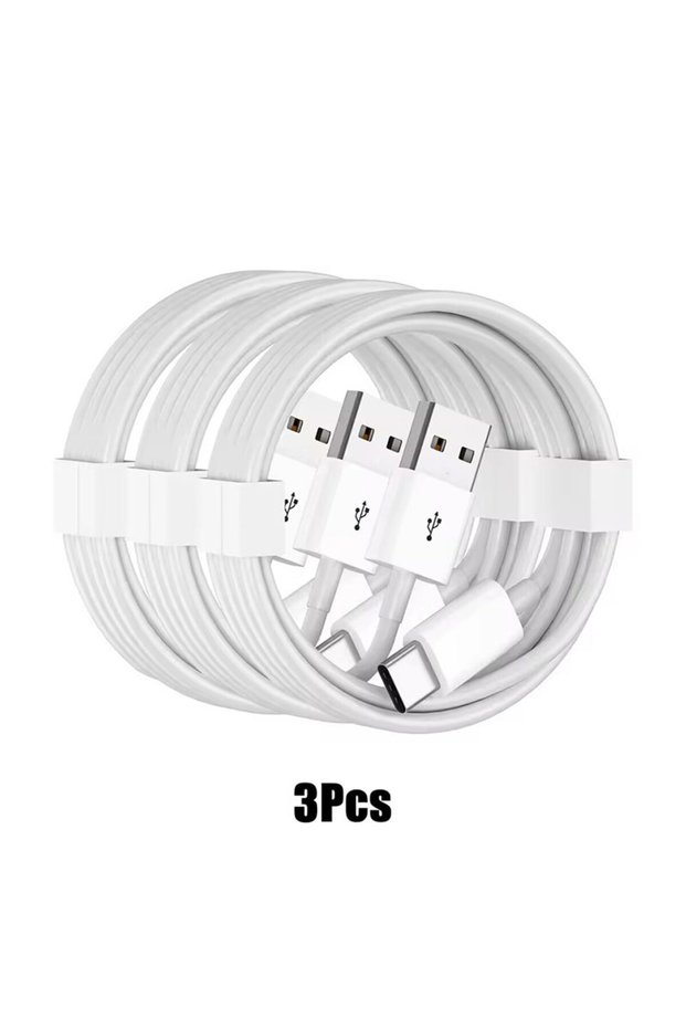 2m 3PCS 3PCS/2PCS/1pc Fast Charging USB C-type Cable, 1M /2M USB A to USB C charger cable For iPhone