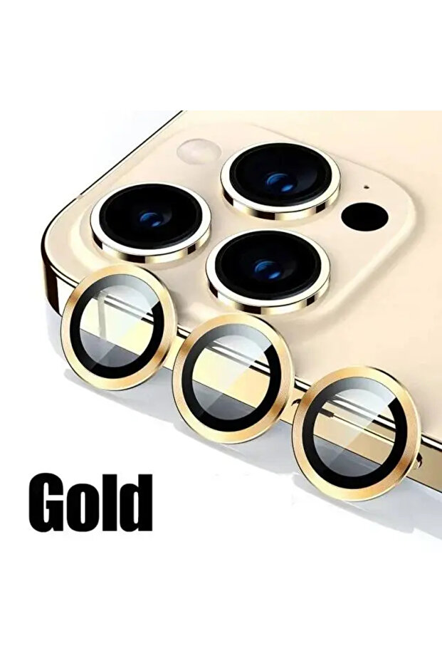 13 Pro or 13 Promax Gold Camera Lens Protector For IPhone 16 15 14 Pro Max 13 12 Mini 9H Tempered Gl