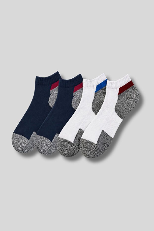 Men's 4-Pack Cotton Bootie Socks