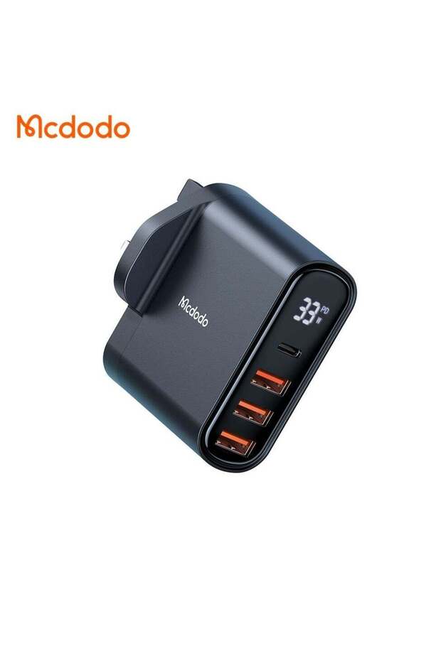 CH-2242 33W Fast Charger Adapter PD + QC Super Fast Quick Charging 4 Port Output