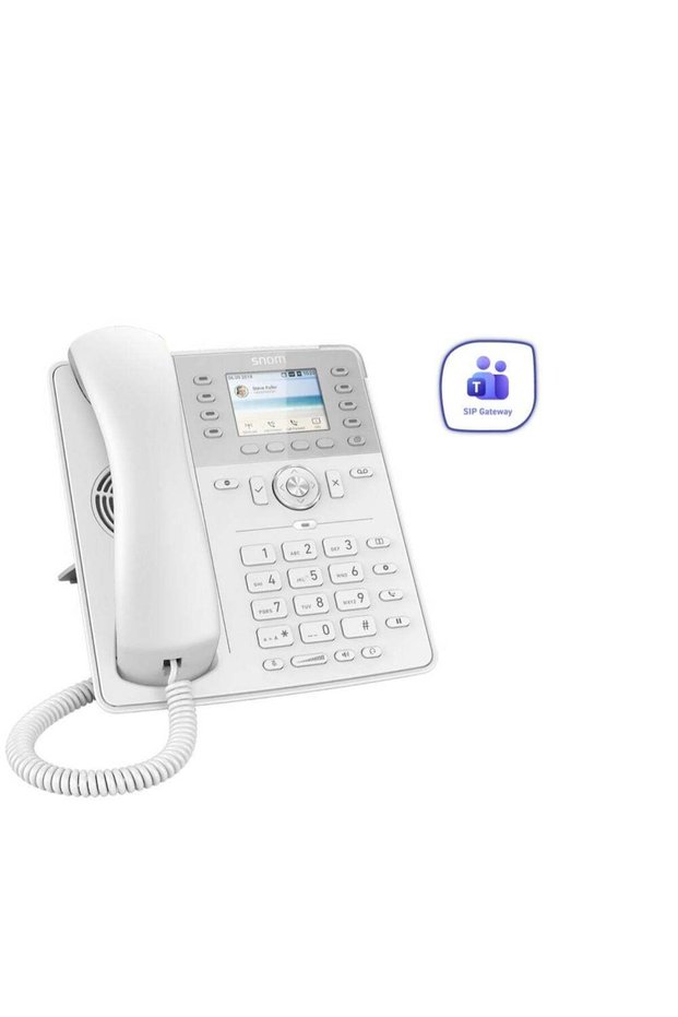 D735-White Color Desk Phone - 2.7-Inch TFT Display, 32 Programmable Keys, Gigabit Ethernet