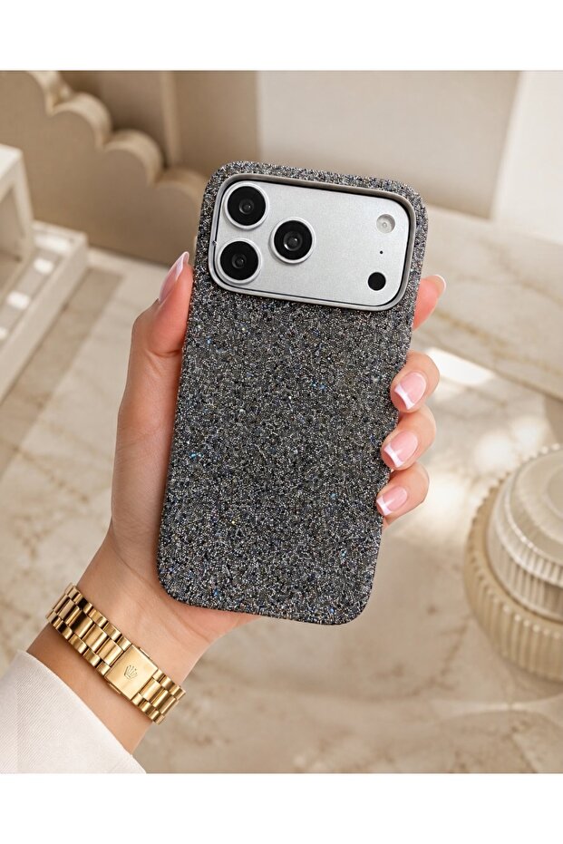 iPhone 17 Pro Compatible Camera Protected Shiny Stone Premium Magsafe Supported Case