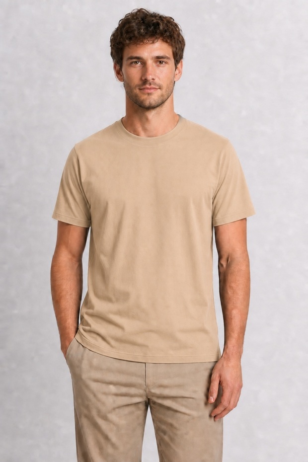 Pomegranate Botanical Art Printed T-Shirt Design - Cream