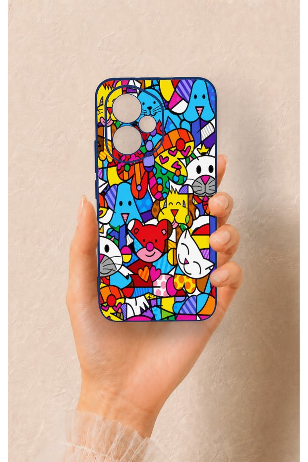 Honor 400 Compatible Britto Garden Patterned Silicone Case