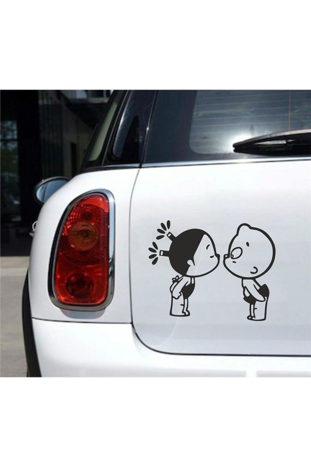 Kiss Child Vehicle, Car, Auto, Motorcycle, Helmet, Laptop, Glass Sticker 13X10 cm