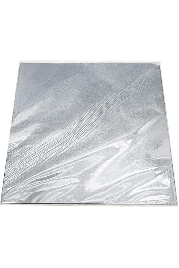 Cake Decor Chocolate Wrappering Foil, Embossed Chocolate Wrapper, approx 150-200 Sheets 10in x 7in (Silver)
