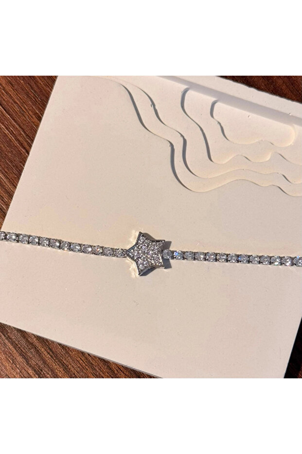 Star Silver Stone Bracelet