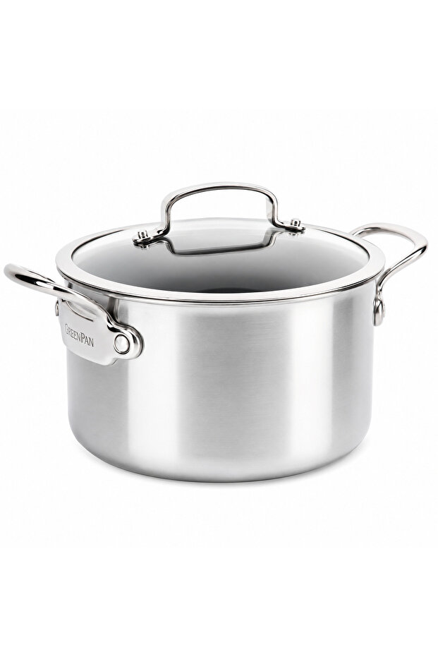 Barcelona 24 cm Deep Pot | Thermolon ™ Ceramic Surface | Pfas, Pfoa, and Ptfe Free | Pas