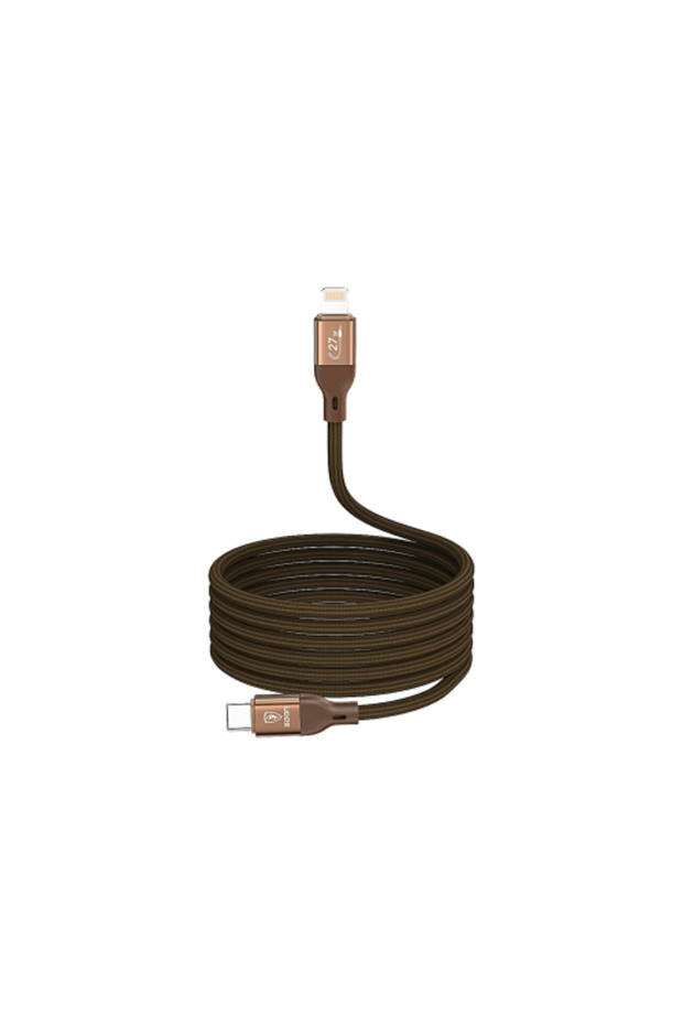 كيبل USB‑C إلى Lightning مغناطيسي بشحن سريع 27 واط وطول 1 متر