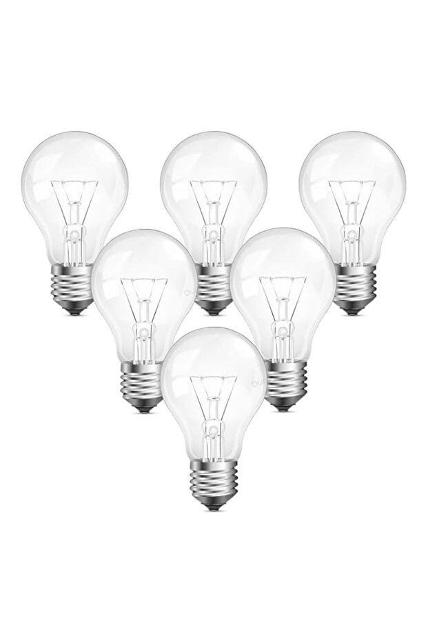 Duravel 60W E27 Vintage LED Light Bulb, Warm White 2700K, Edison Screw, 2600lm, Energy Saving, Clear(Pack Of 4)