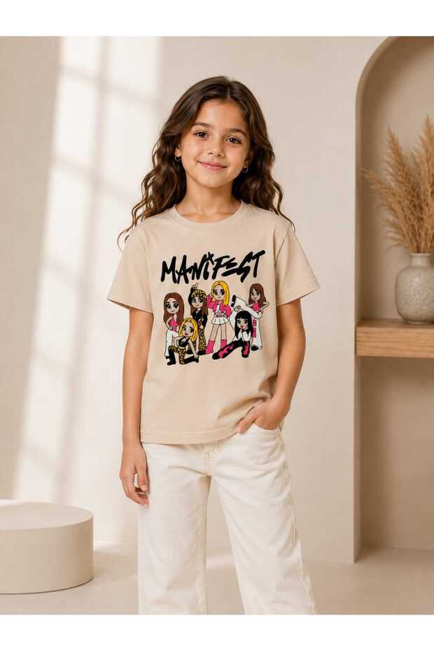 Manifest printed lycra supreme jersey t-shirt