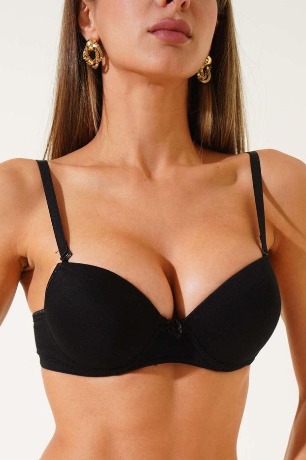Women's Supportive Self-Patterned Bra