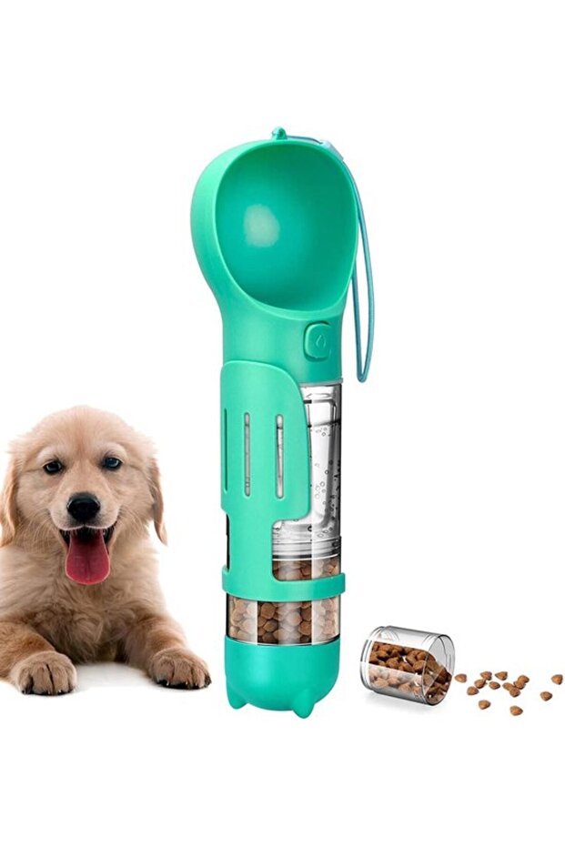 Water bottle 300ml, blue, multi-functional.