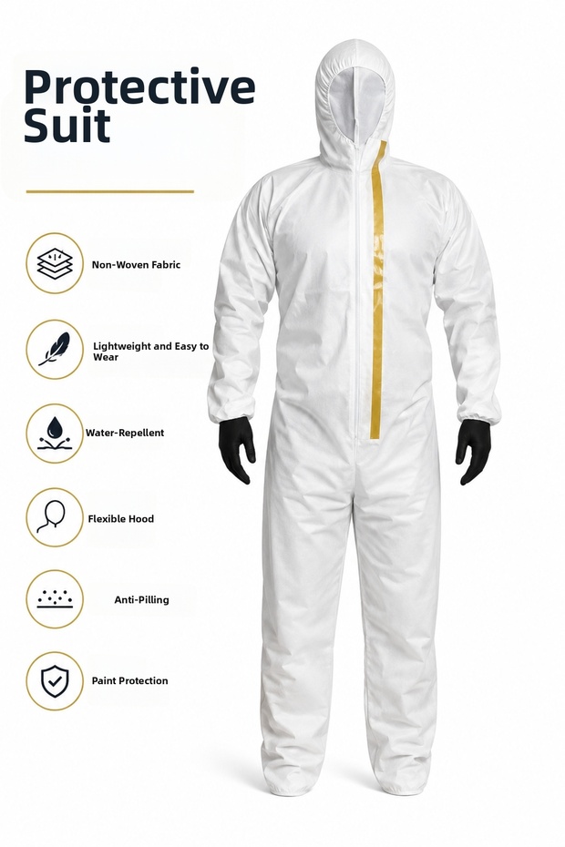 Extra Protective Tyvek Painter's Coverall - Hooded