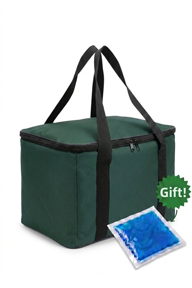 Thermal Picnic Cooler Bag - Hot & Cold - 3 Layer Insulated Camping & Beach 40X30X30 cm