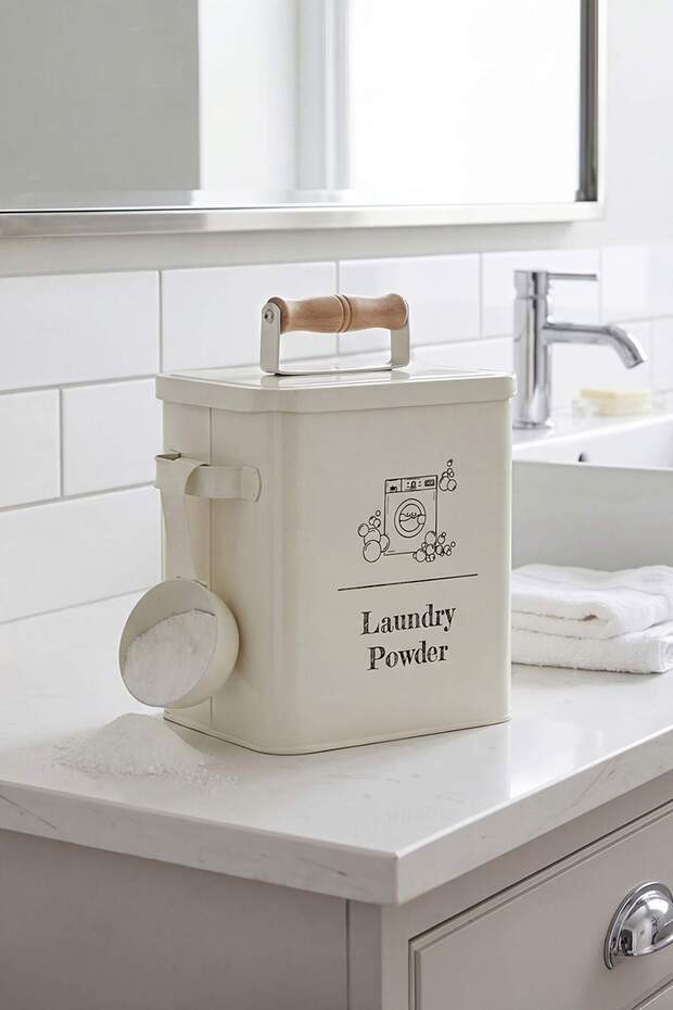 Beyaz Ahşap Kapak Detaylı Metal Banyo Düzenleyici TPHSS25OD00000 - 2