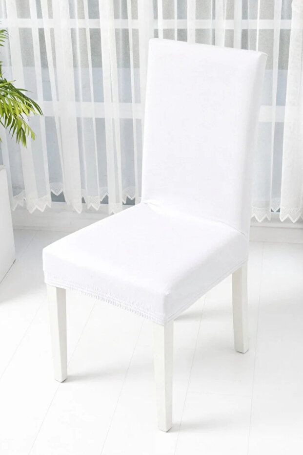 Stretchable Chair Cover – Stretch Fabric , Non-Slip, Washable, Modern Cover with Thick Elastic