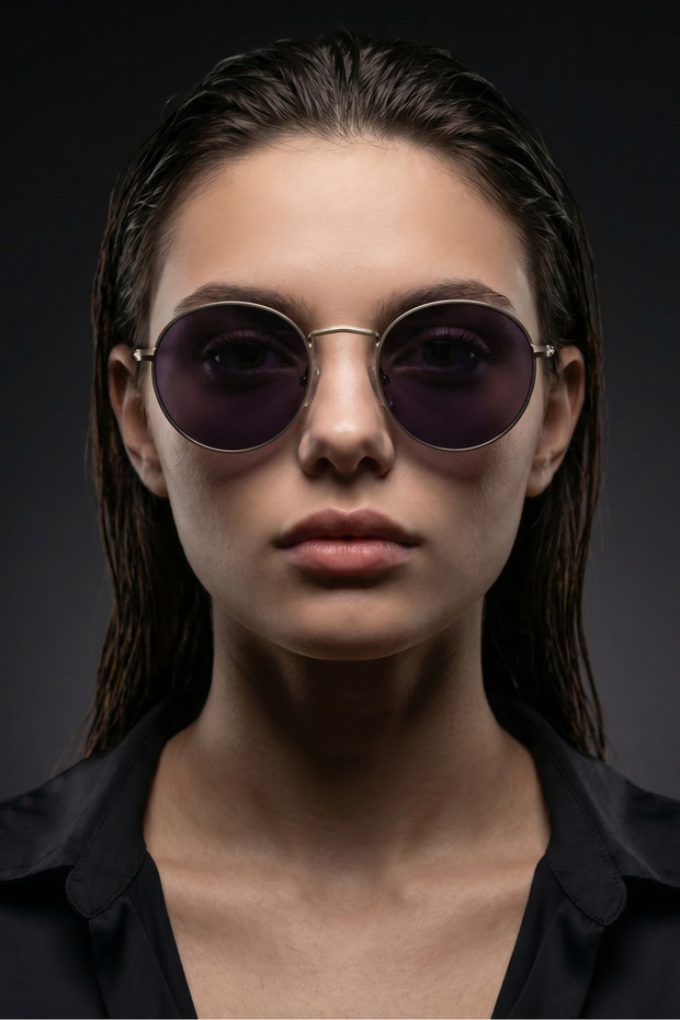 Palmiro Silver Black Sunglasses