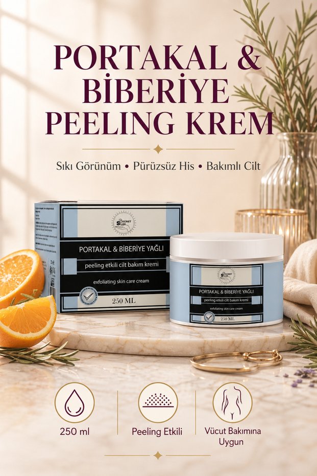 Peeling Effect Firming Cream with Orange Rosemary Extract