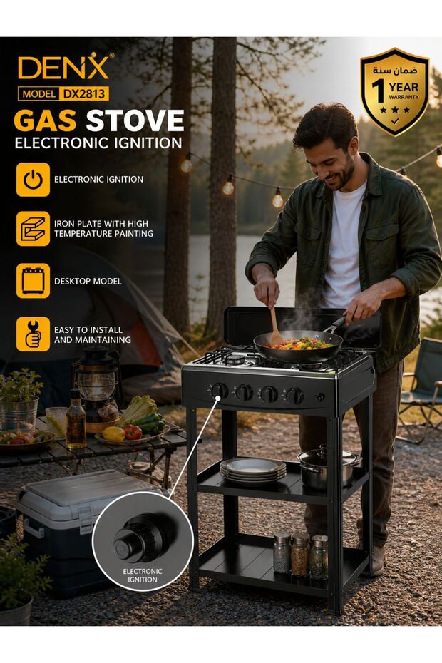 Gas Stove with 4 Burners by DX2813