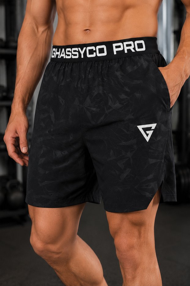 Men's Runnig Pro Elastic Waist Breathable Running Fitness Sports Shorts