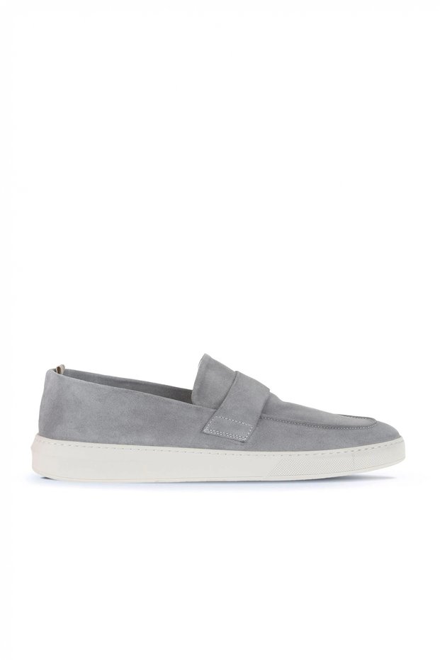 Gray Light Suede Men's Sports Shoes 01Ma8100
