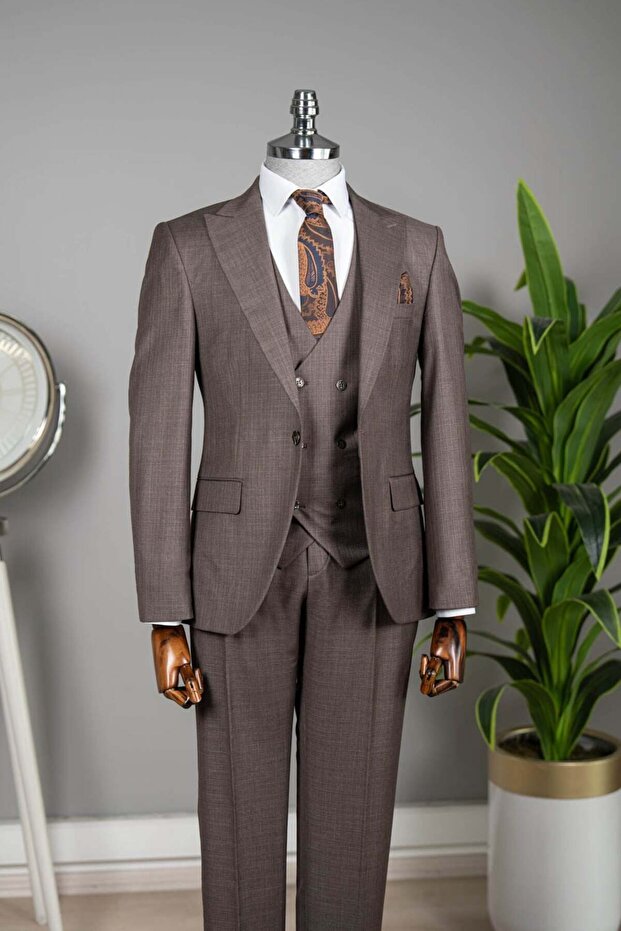 Vest Suit Bitter Brown