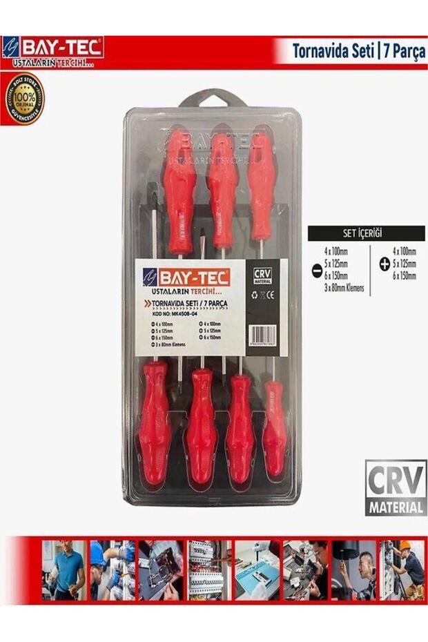Tornavida Seti Yıldız-düz 7 Parça
