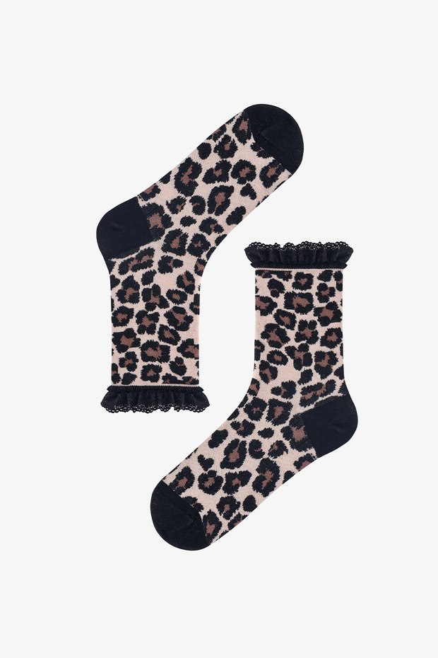 Leopard Lace Socks - 2