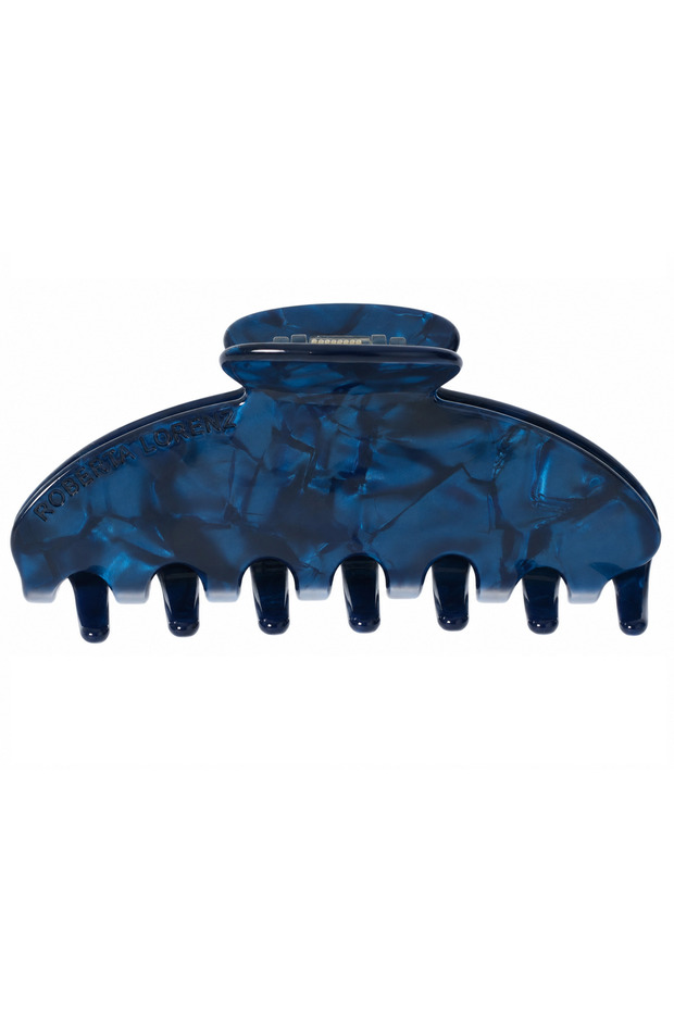 Premium Pearlescent Navy Blue Design Buckle - 10 cm