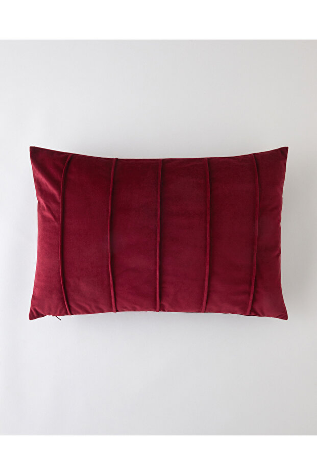 Belicia Decorative Throw Pillow 35X55 cm Burgundy