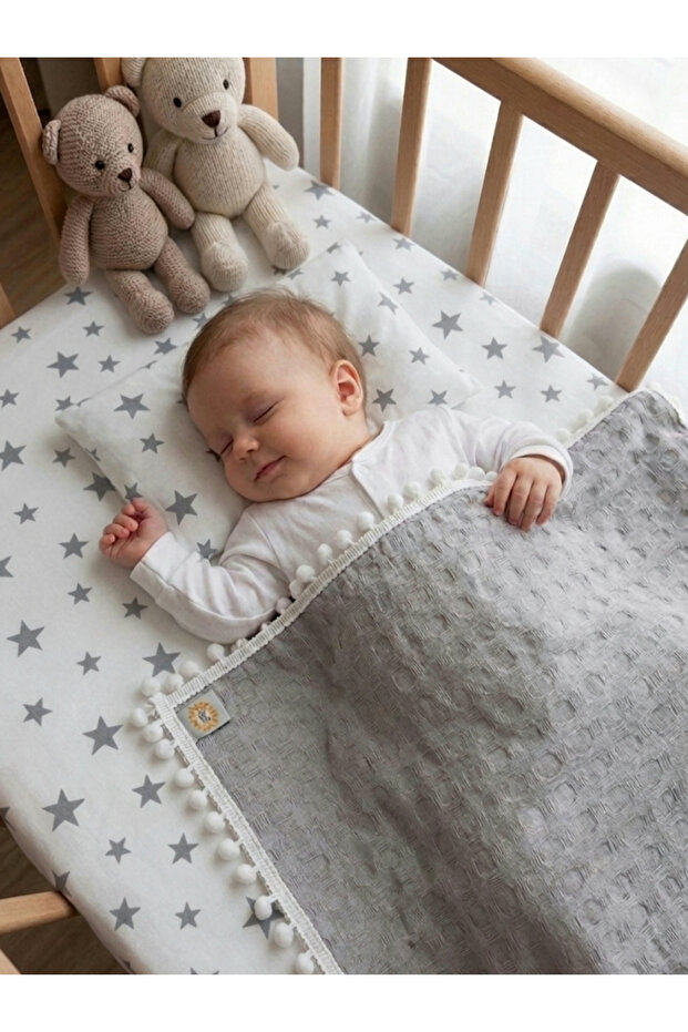 Gray Star Baby and Child Pique Set