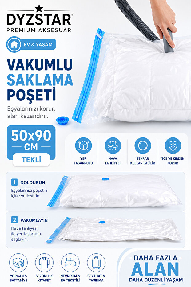 Magic S.Er Single Vacuum Bag 50X90Cm Dyzstar-353099