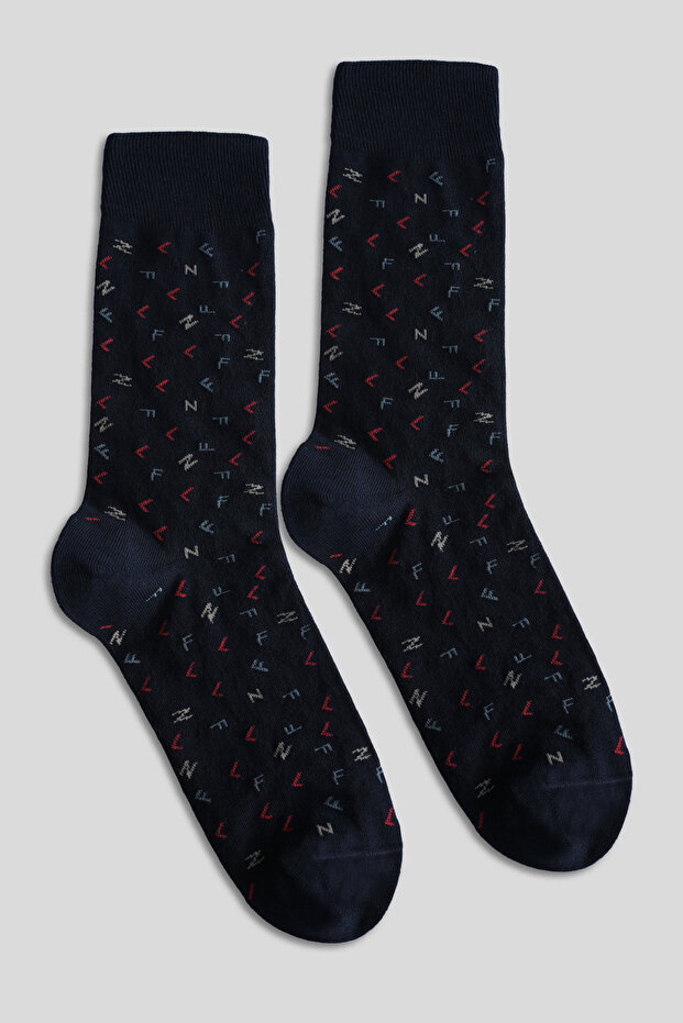 Peter Men's Socks Navy Blue
