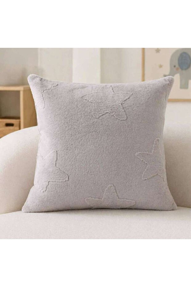 Waylon Kids Fur Cushion 45x45cm - Grey