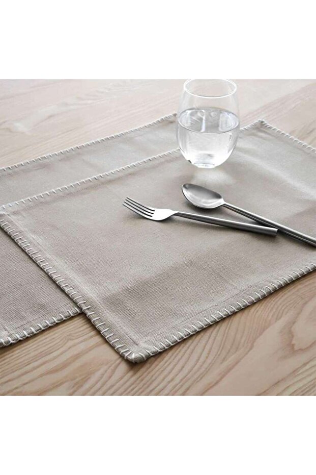 Hiraya 2-piece Placemat Set 33x48cm - Beige