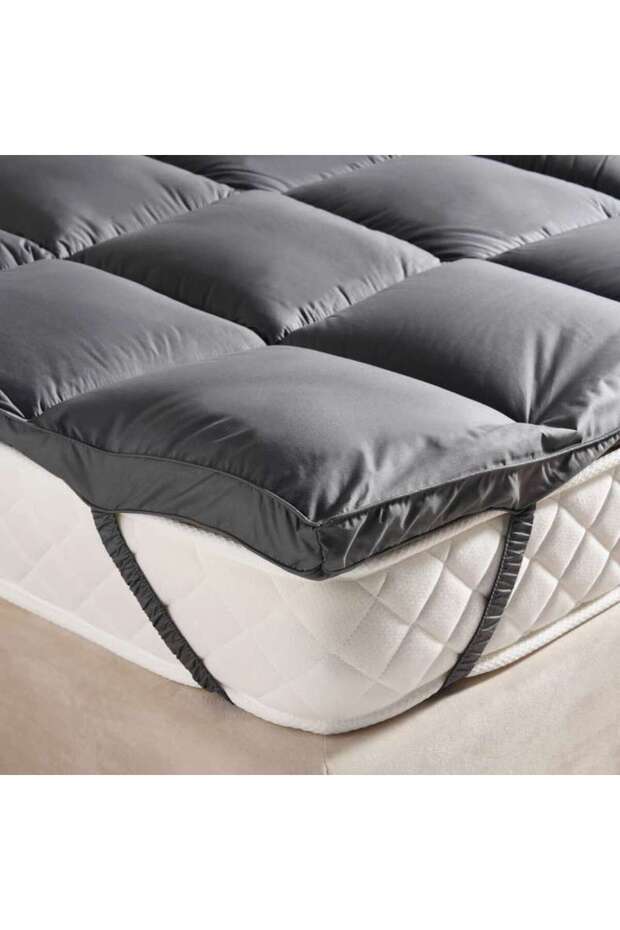 Ultrasoft Mattress Topper 180x200+4cm-charcoal