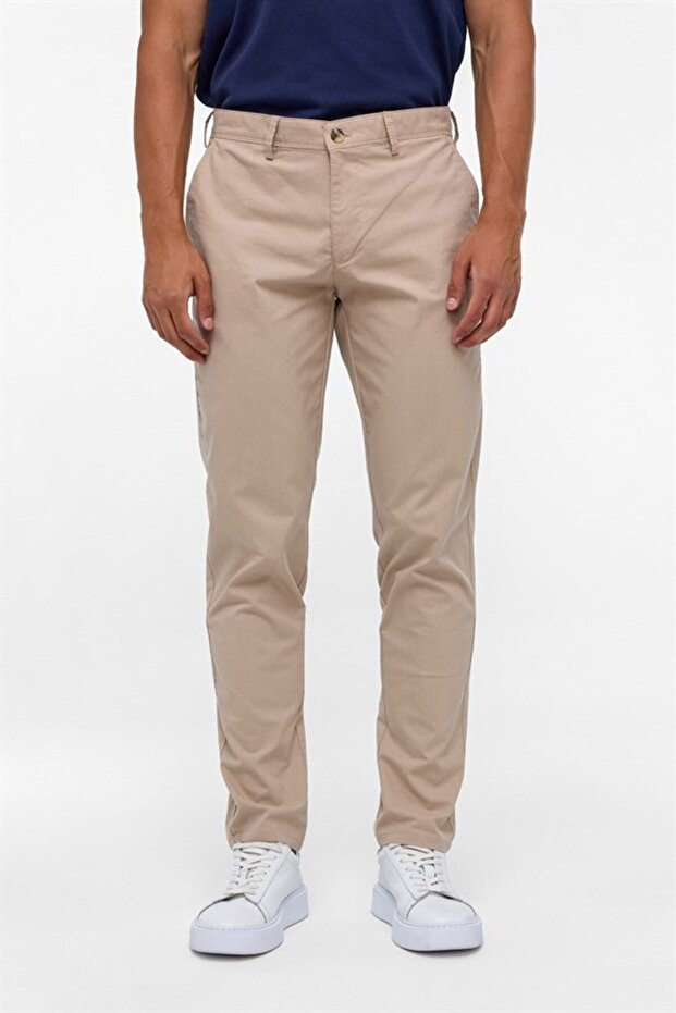 Bej Regular Casual Pantolon - 2