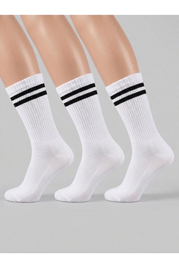 Sports Coton Striped Seamless Socks 3 Pairs