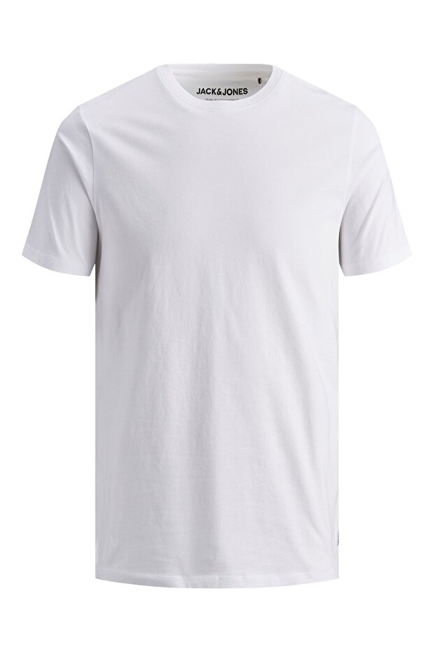 JJEORGANIC BASIC TEE SS O Beyaz Erkek Kısa Kol T-Shirt - 7