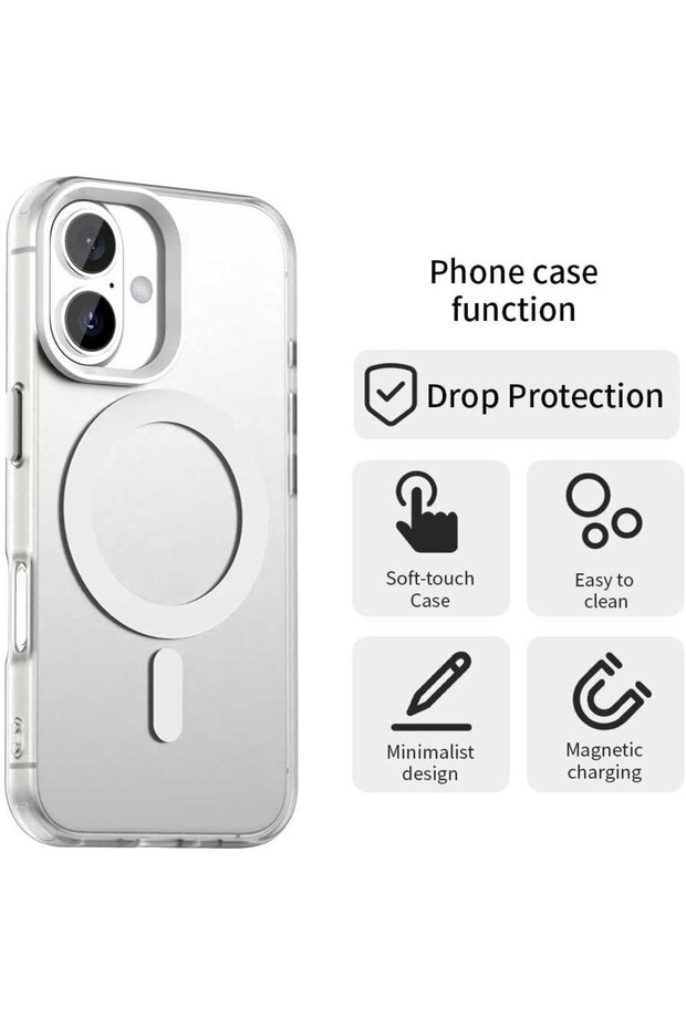 Husă pentru iPhone 16 Plus - CandyCase MagSafe - Albă - 5