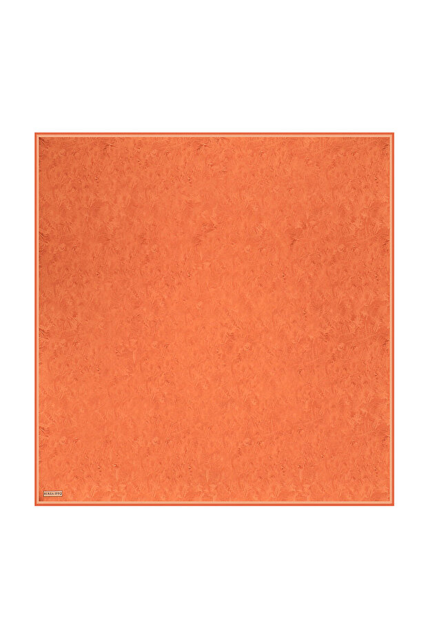 Twill Silk Scarf - Copper Brush Pattern - 1